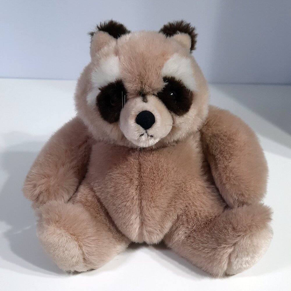 Vintage GUND 1985 Raccoon Plush Stuffed Animal Chunky Bandit 10”